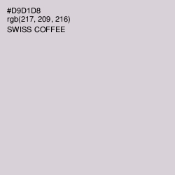 #D9D1D8 - Swiss Coffee Color Image